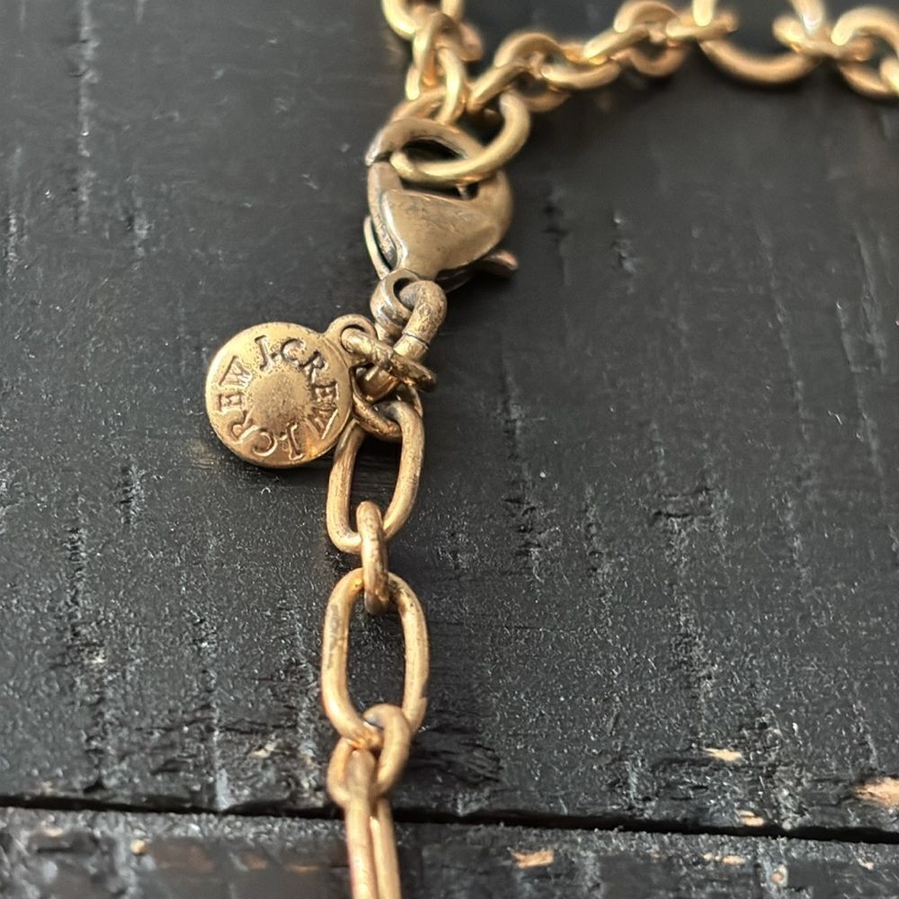 J Crew Venus Flytrap Clear Cluster Crystal Gold-T… - image 5